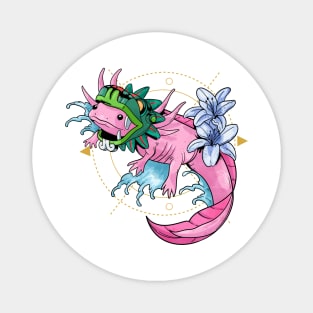 mayan axolotl Magnet